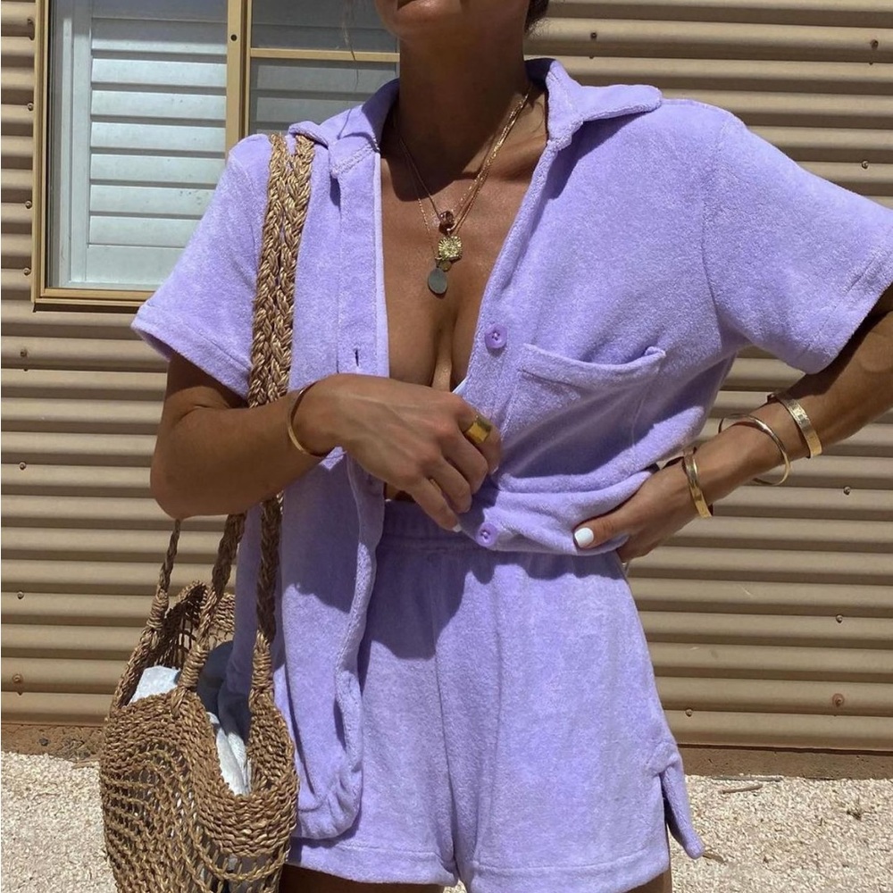 Frankie’s bikinis Xs terry set